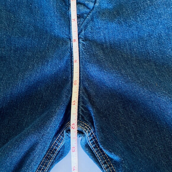 Levis Rare Vintage SF 207 Orange Tab Denim Blue Jeans Overalls Unisex Sz 12 - Picture 9 of 16